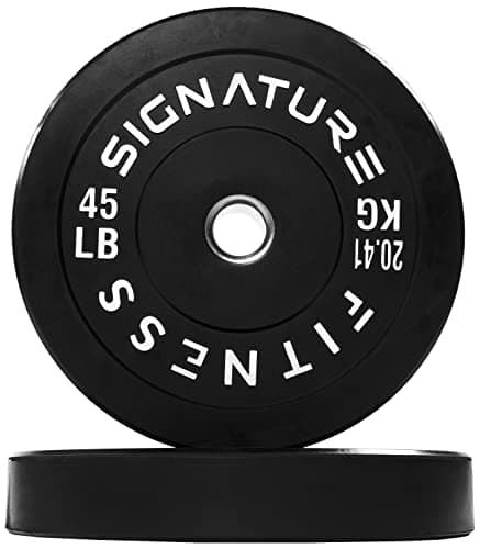 Signature Fitness Olympic Bumper Plates (Steel Hub)